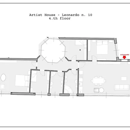 Lägenhet Artist House Merano